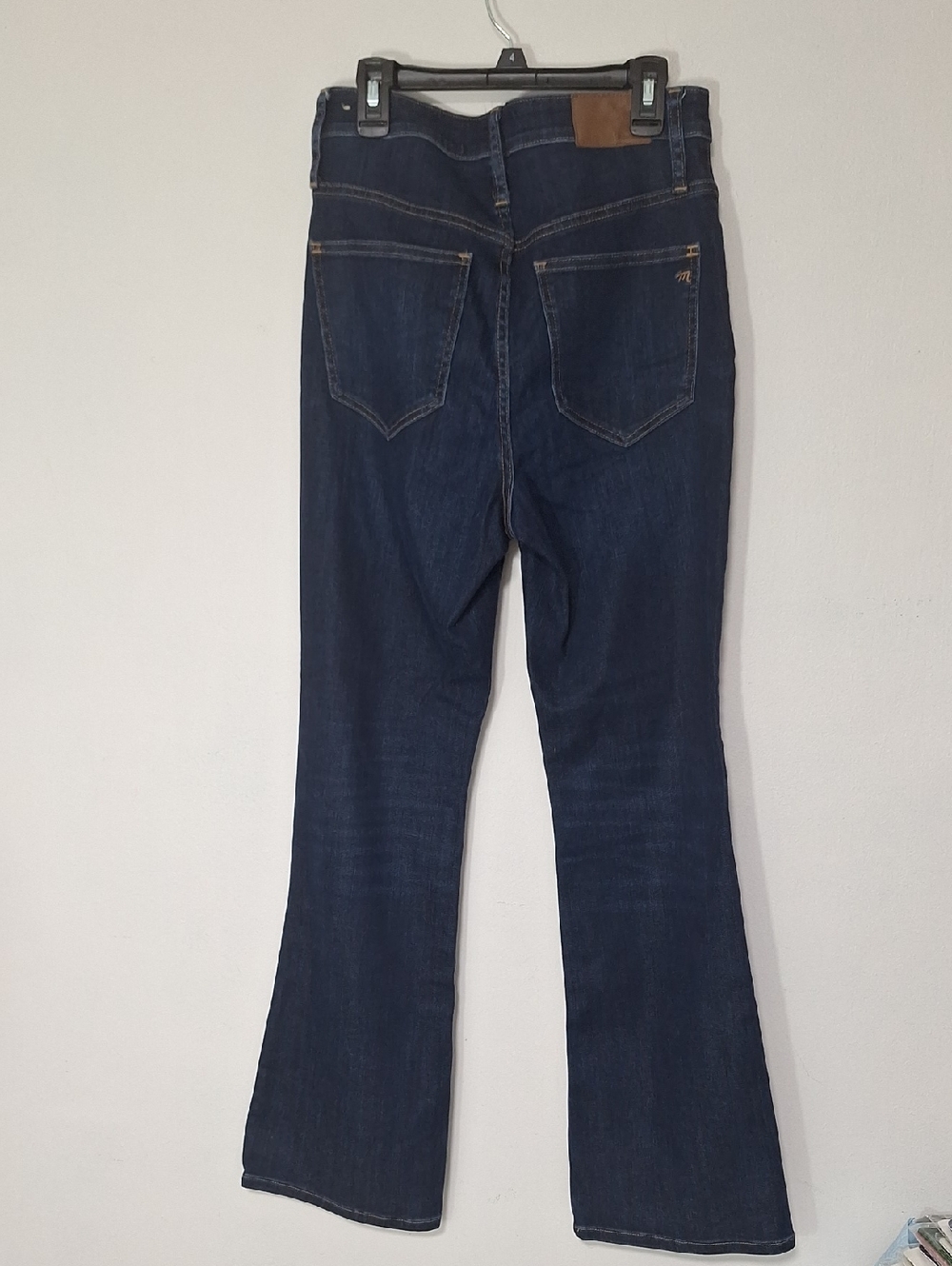 Madewell Curvy Cali Demi-Cut Dark Blue Bootcut Jeans - Picture 5 of 11